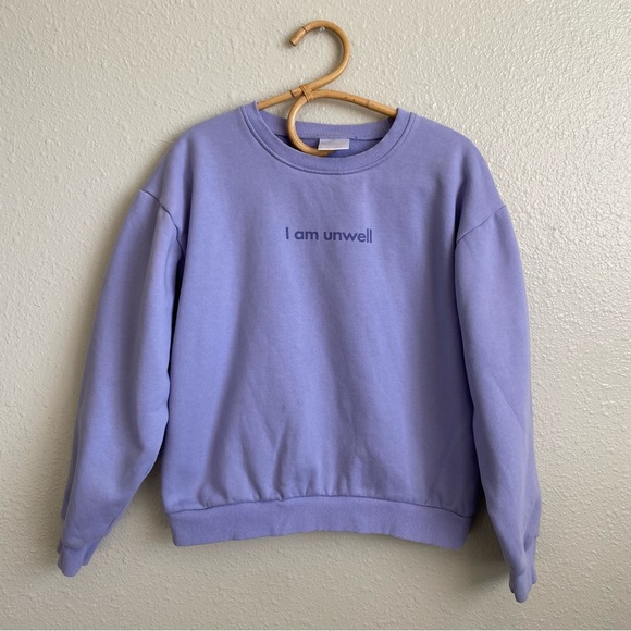 Tops - Barstool Sports Lavender I am Unwell Crewneck Sweatshirt